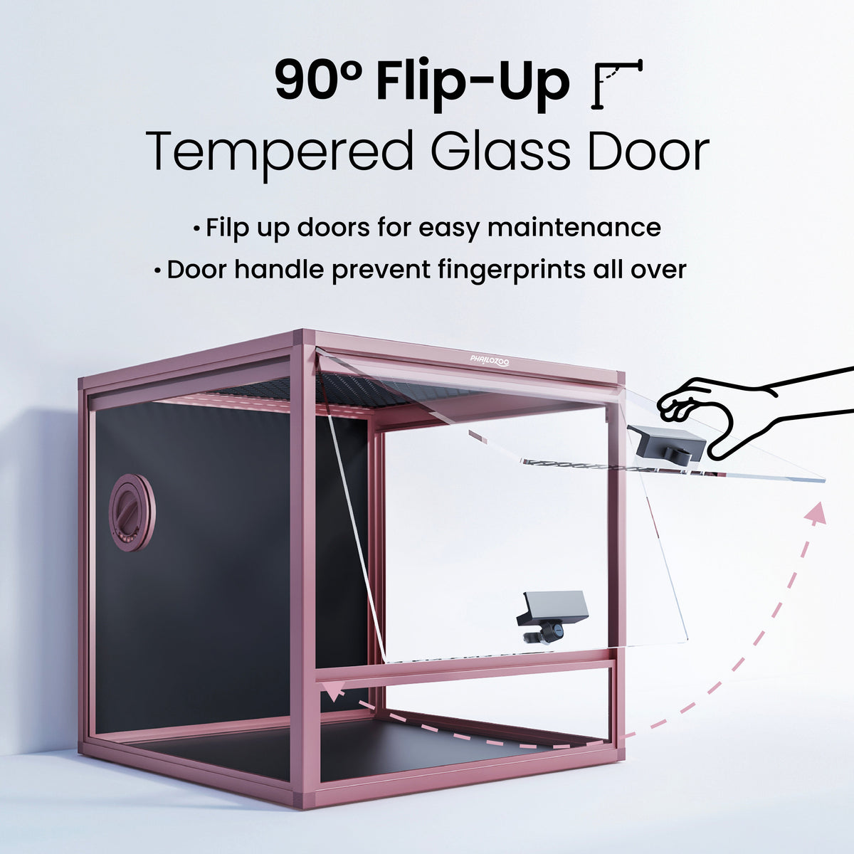 24 Gallon Reptile Enclosures 18x18x18" with Lock! Perfect for Beginner! Bottom NOT LEAKPROOF - Phailozoo