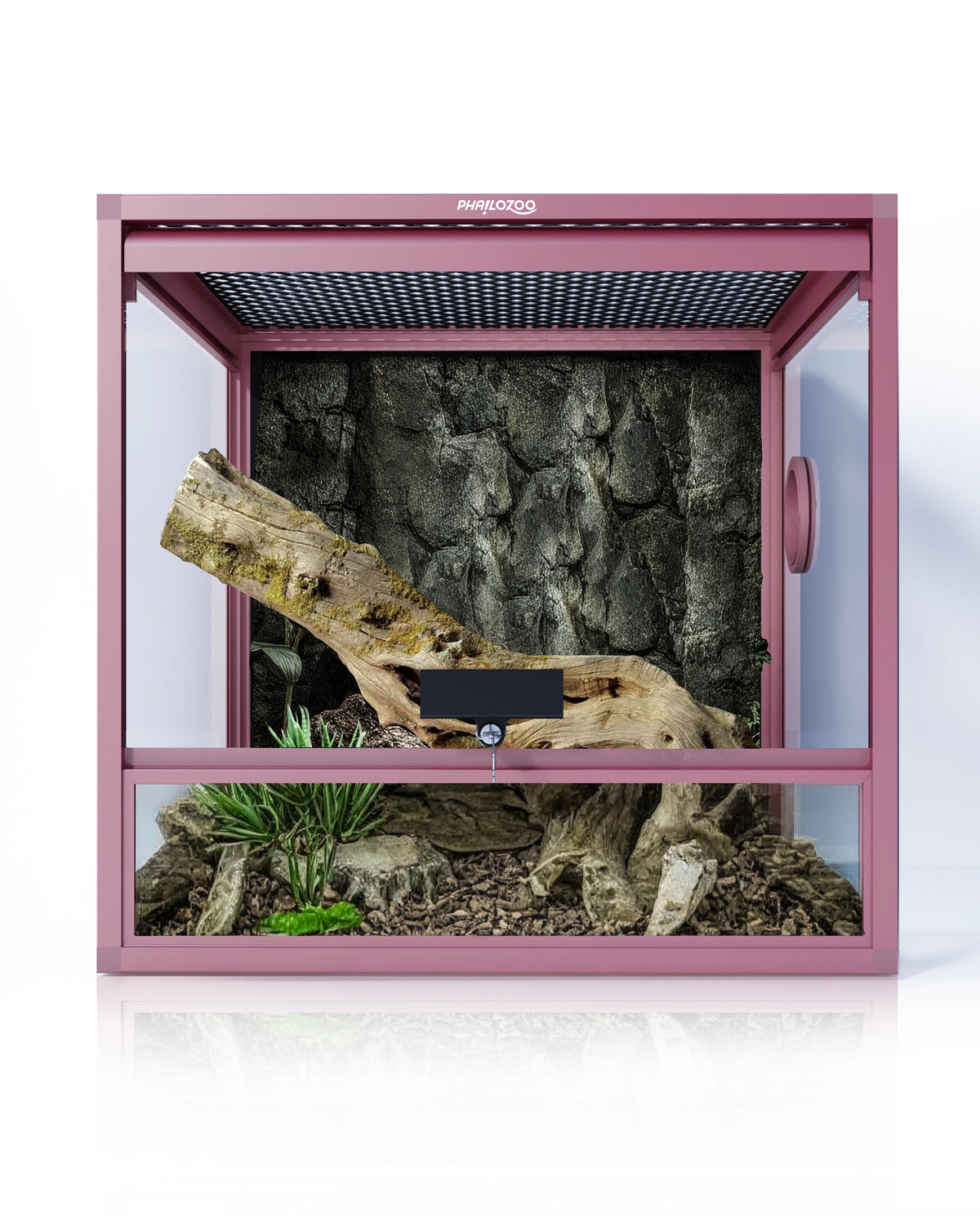 24 Gallon Reptile Enclosures 18x18x18" with Lock! Perfect for Beginner! Bottom NOT LEAKPROOF - Phailozoo