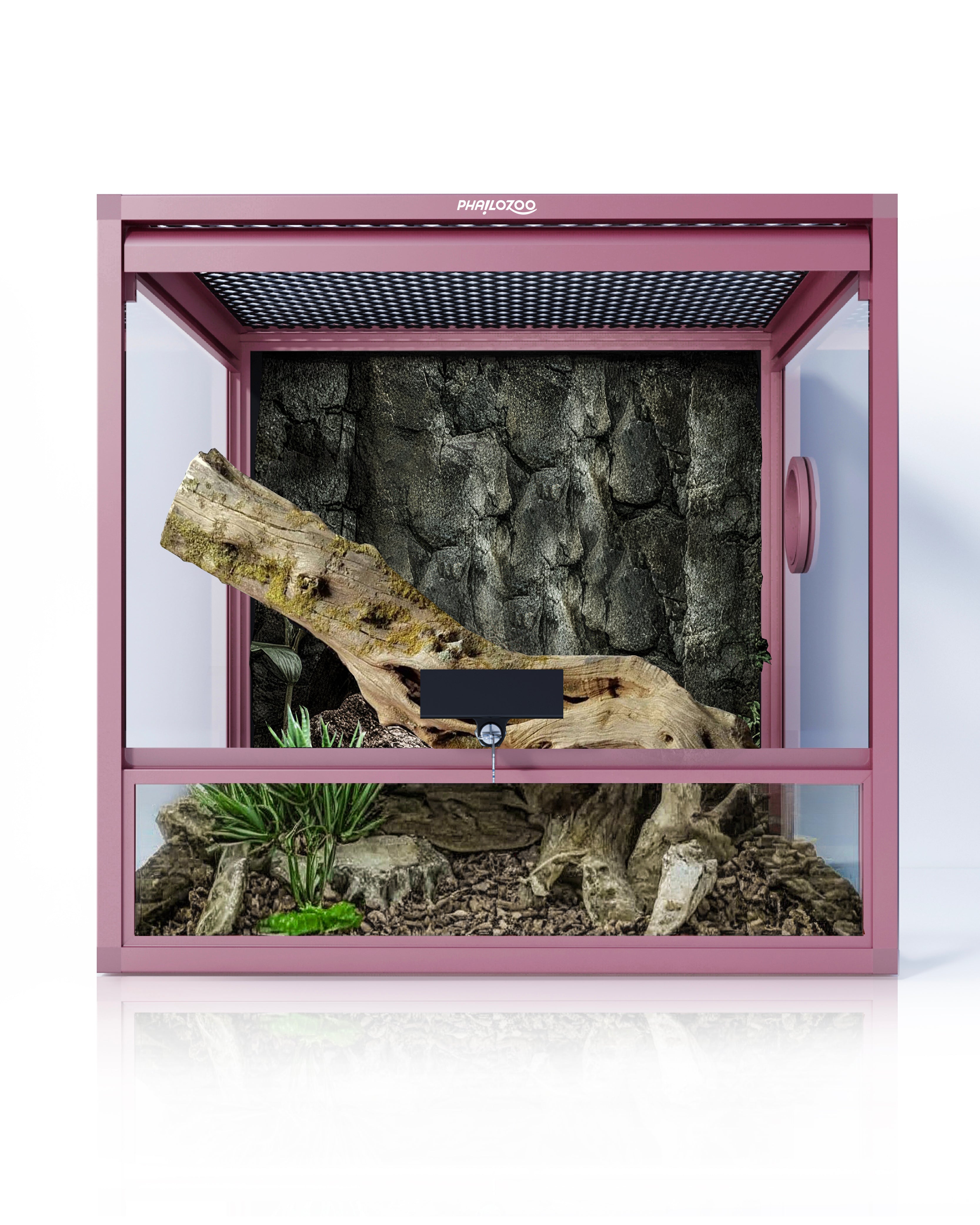 24 Gallon Reptile Enclosures 18x18x18" with Lock! Perfect for Beginner! Bottom NOT LEAKPROOF