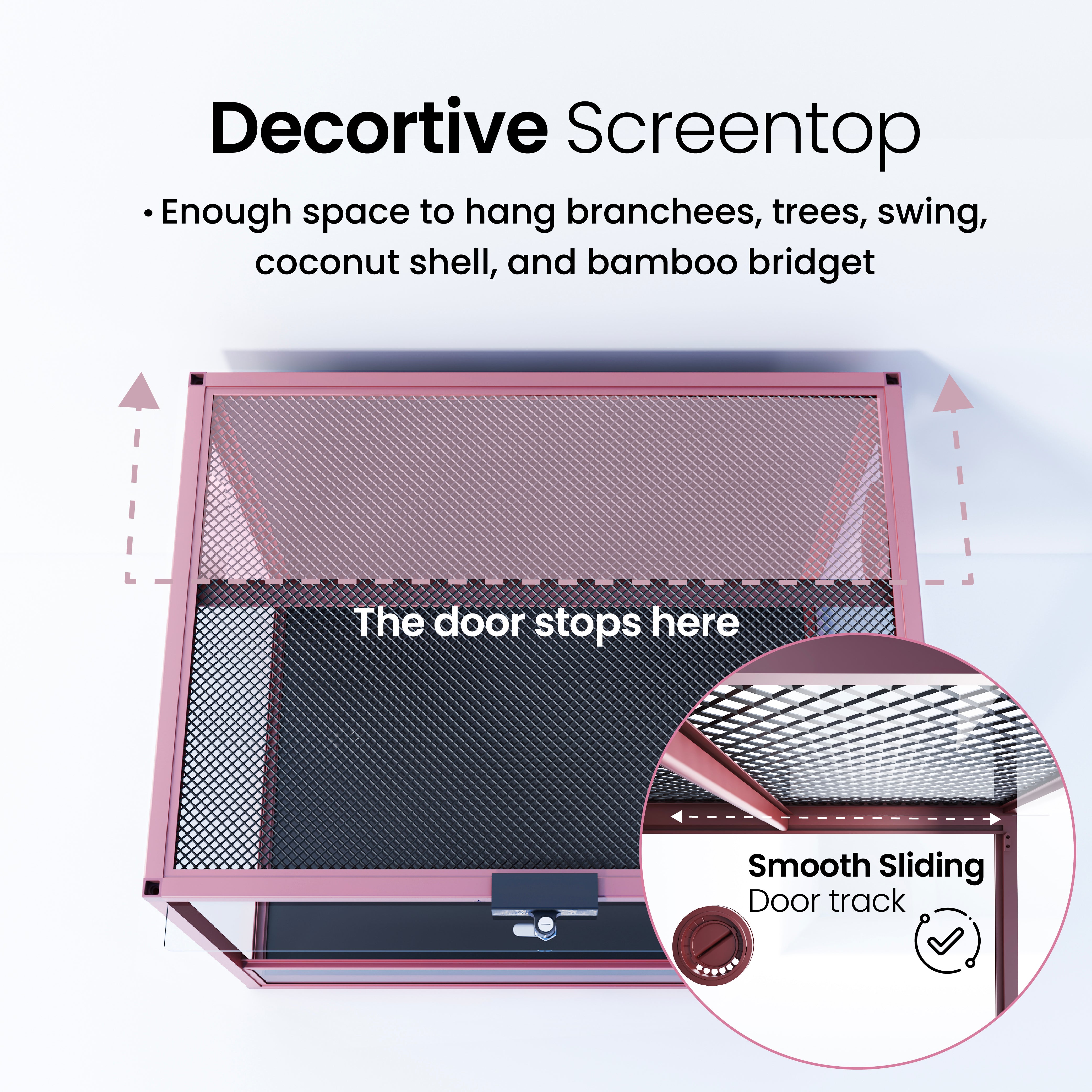 24 Gallon Reptile Enclosures 18x18x18" with Lock! Perfect for Beginner! Bottom NOT LEAKPROOF