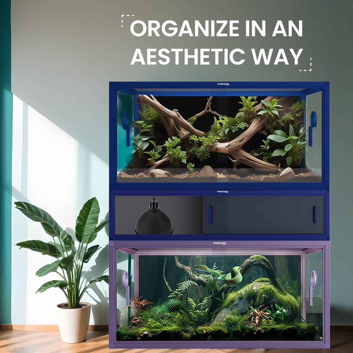 36'' Spacer Cabinet For 50 Gallon Reptile Tanks - Phailozoo