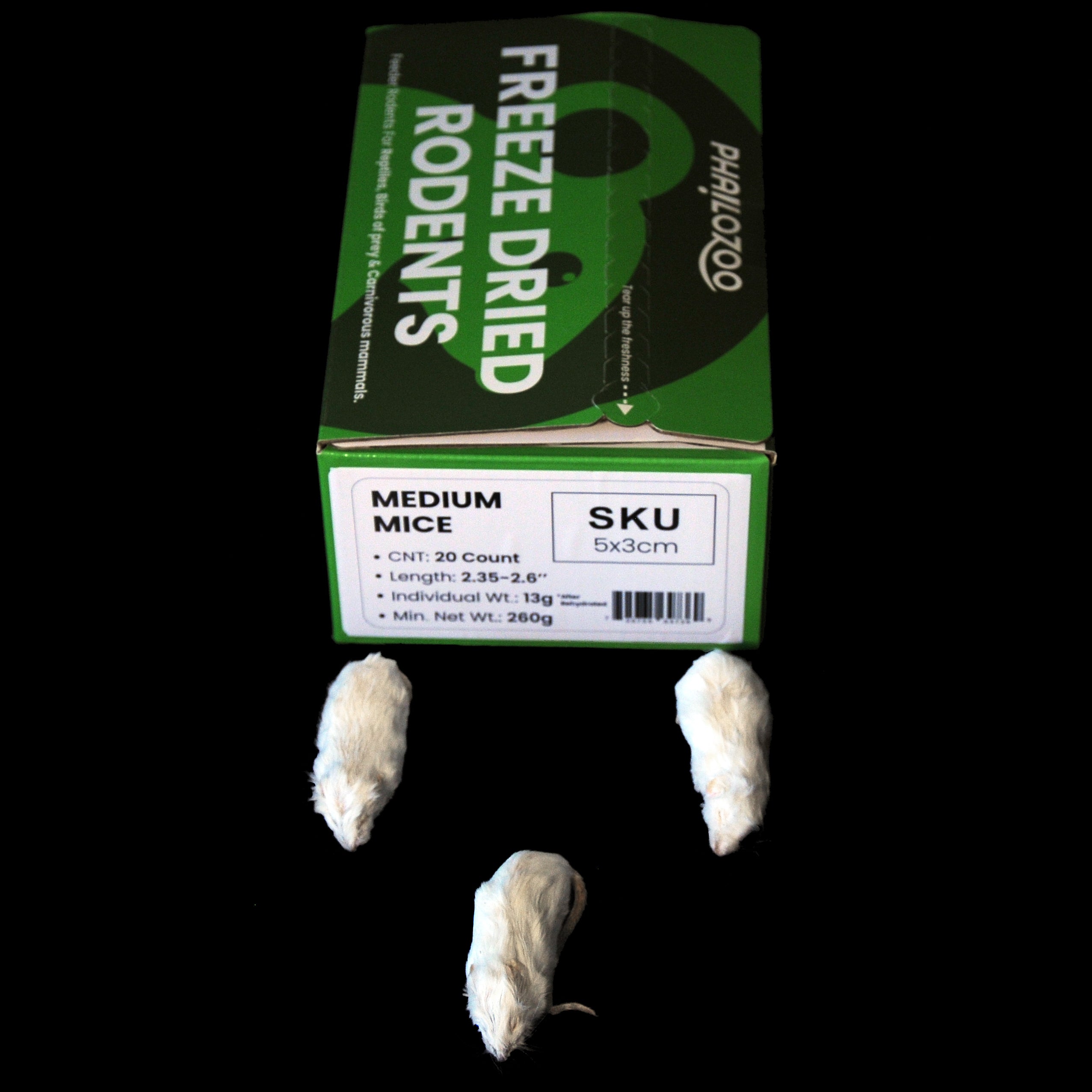 Freeze Dried Feeder Rodents for Reptiles