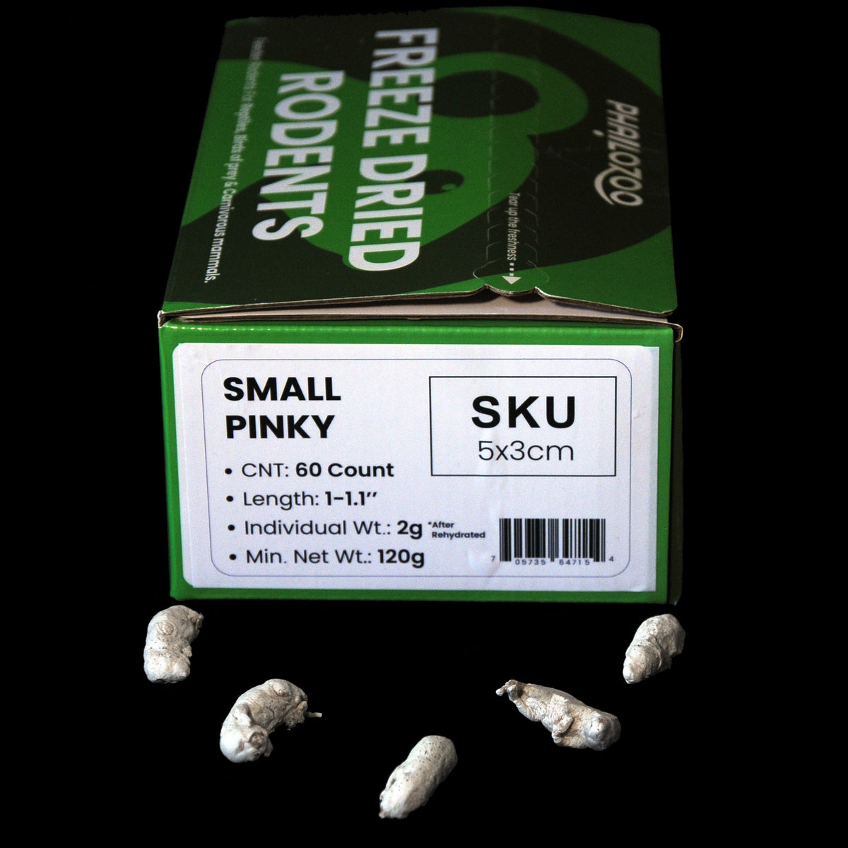 Freeze Dried Feeder Rodents for Reptiles - Phailozoo