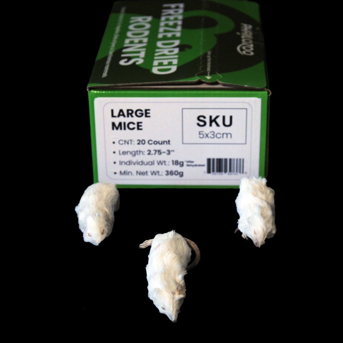 Freeze Dried Feeder Rodents for Reptiles - Phailozoo