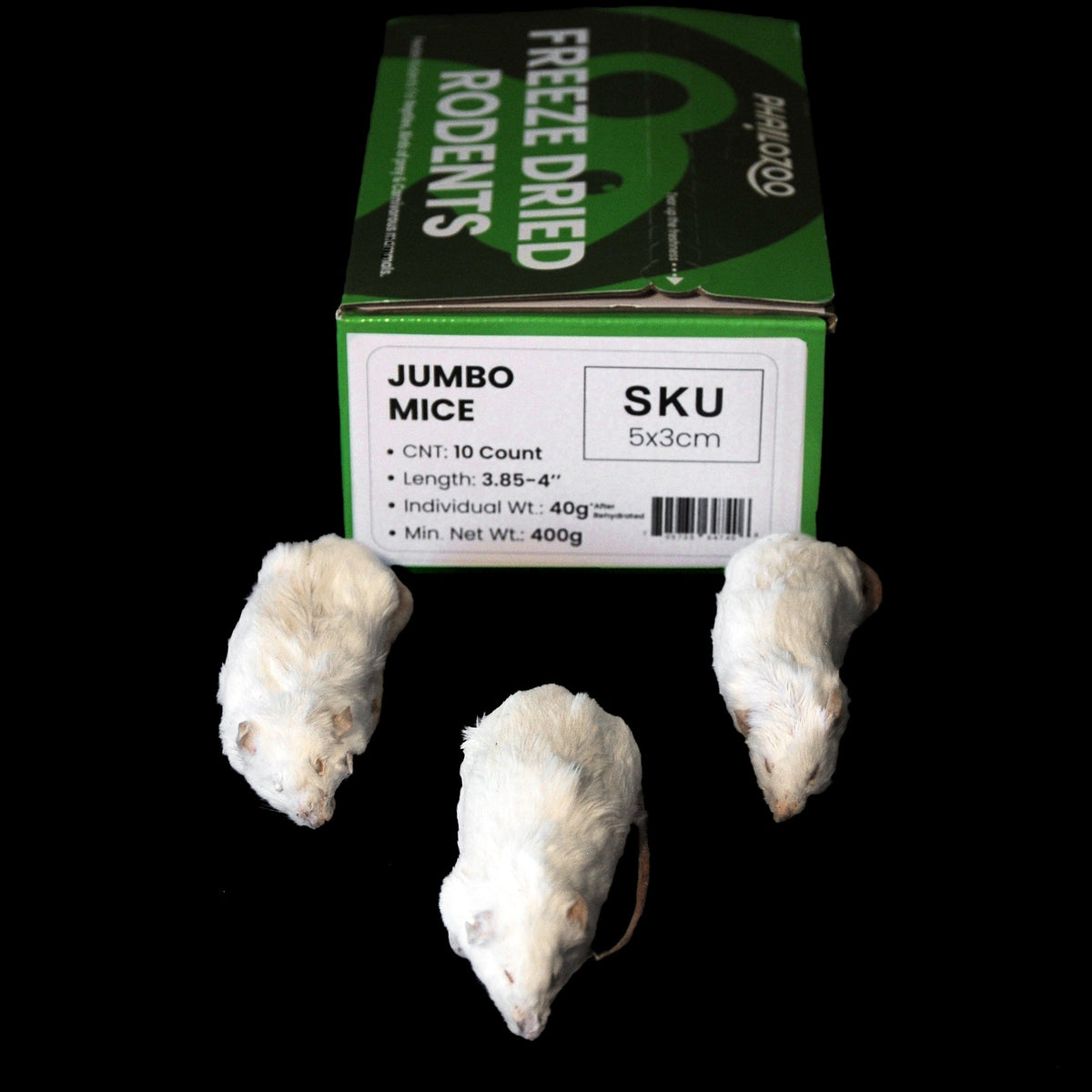 Freeze Dried Feeder Rodents for Reptiles - Phailozoo
