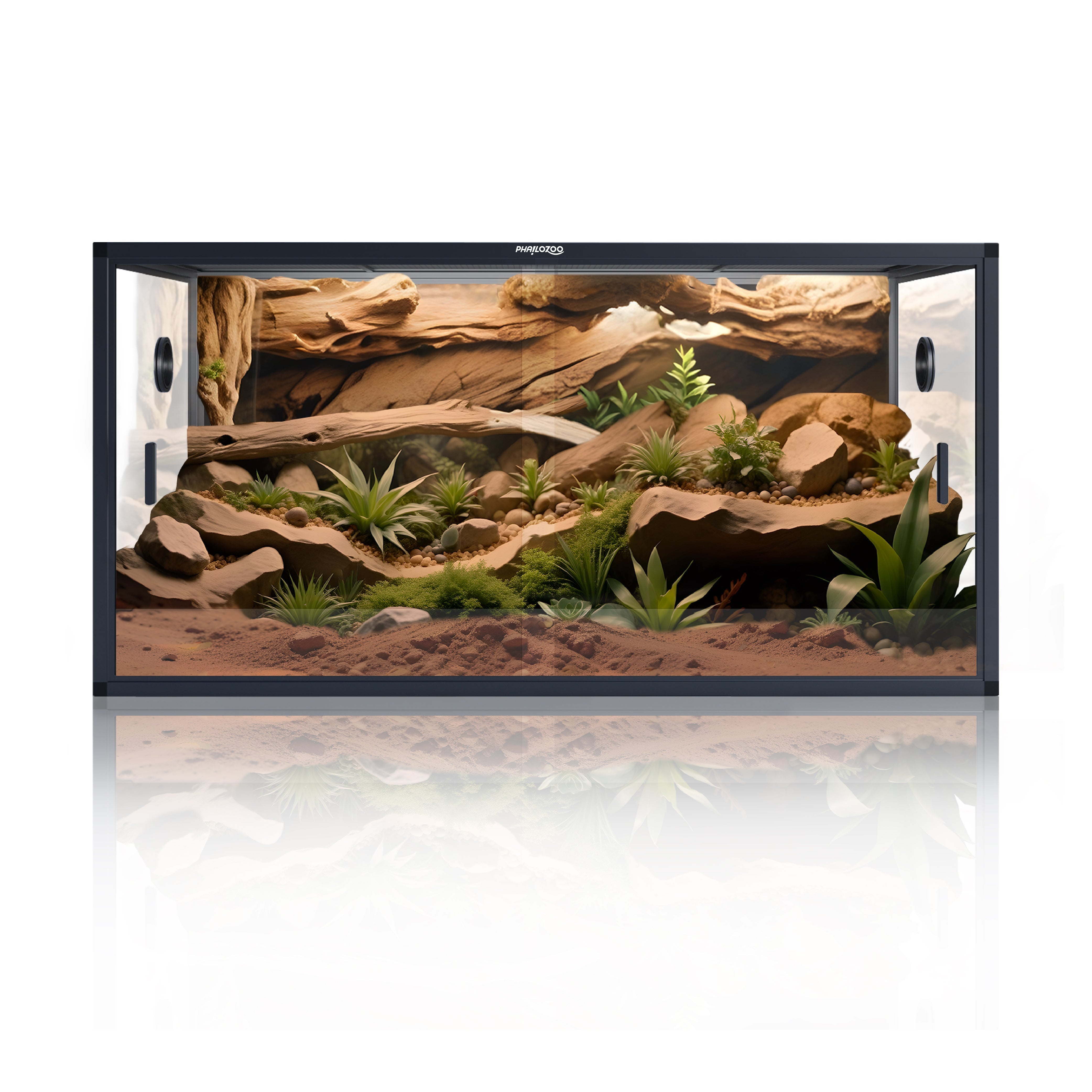 120 Gallon Reptile Enclosure - Ideal for Ball Pythons, Bearded Dragons - Phailozoo