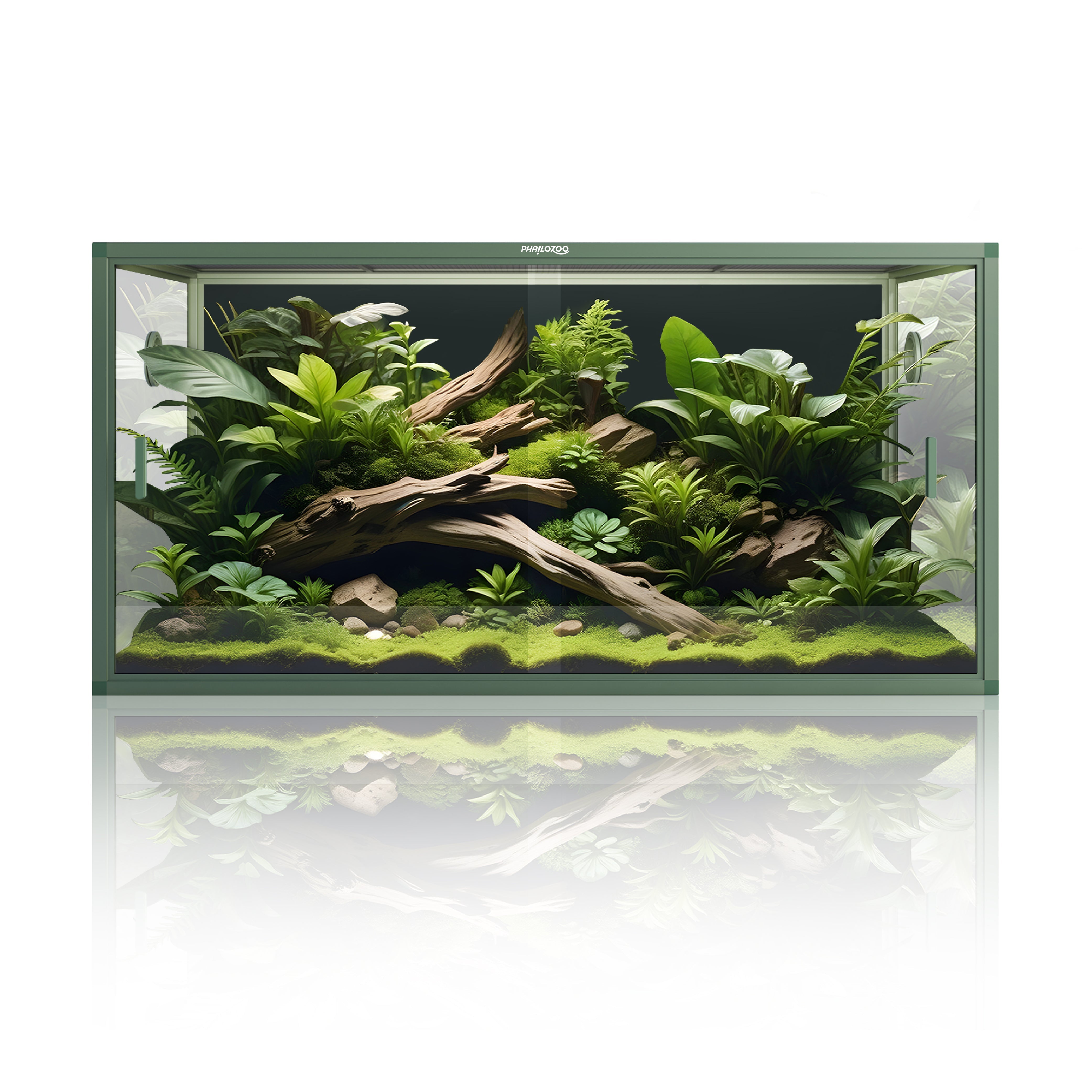 120 Gallon Reptile Enclosure - Ideal for Ball Pythons, Bearded Dragons - Phailozoo