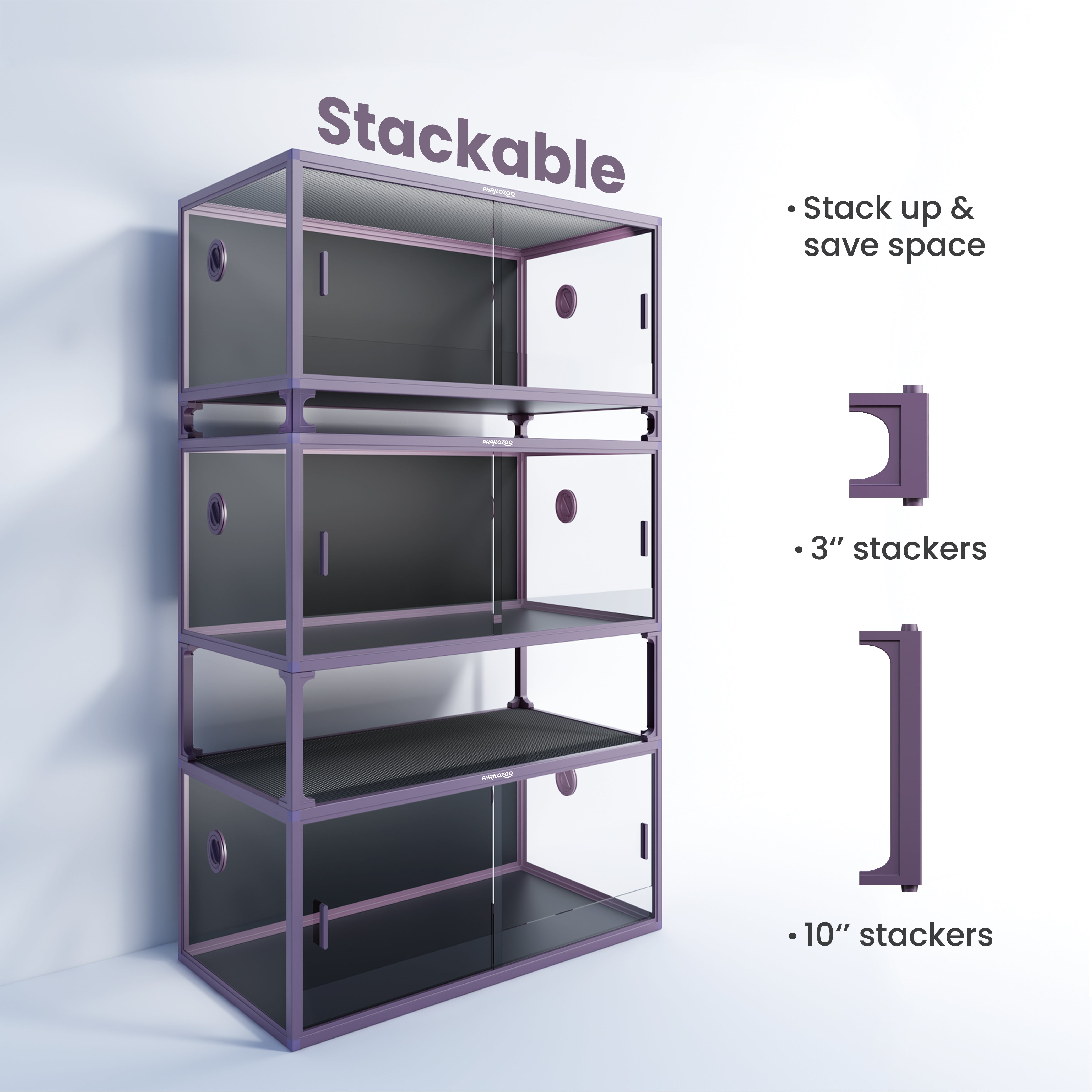 stackable 4x2x2 reptile enclosure RP