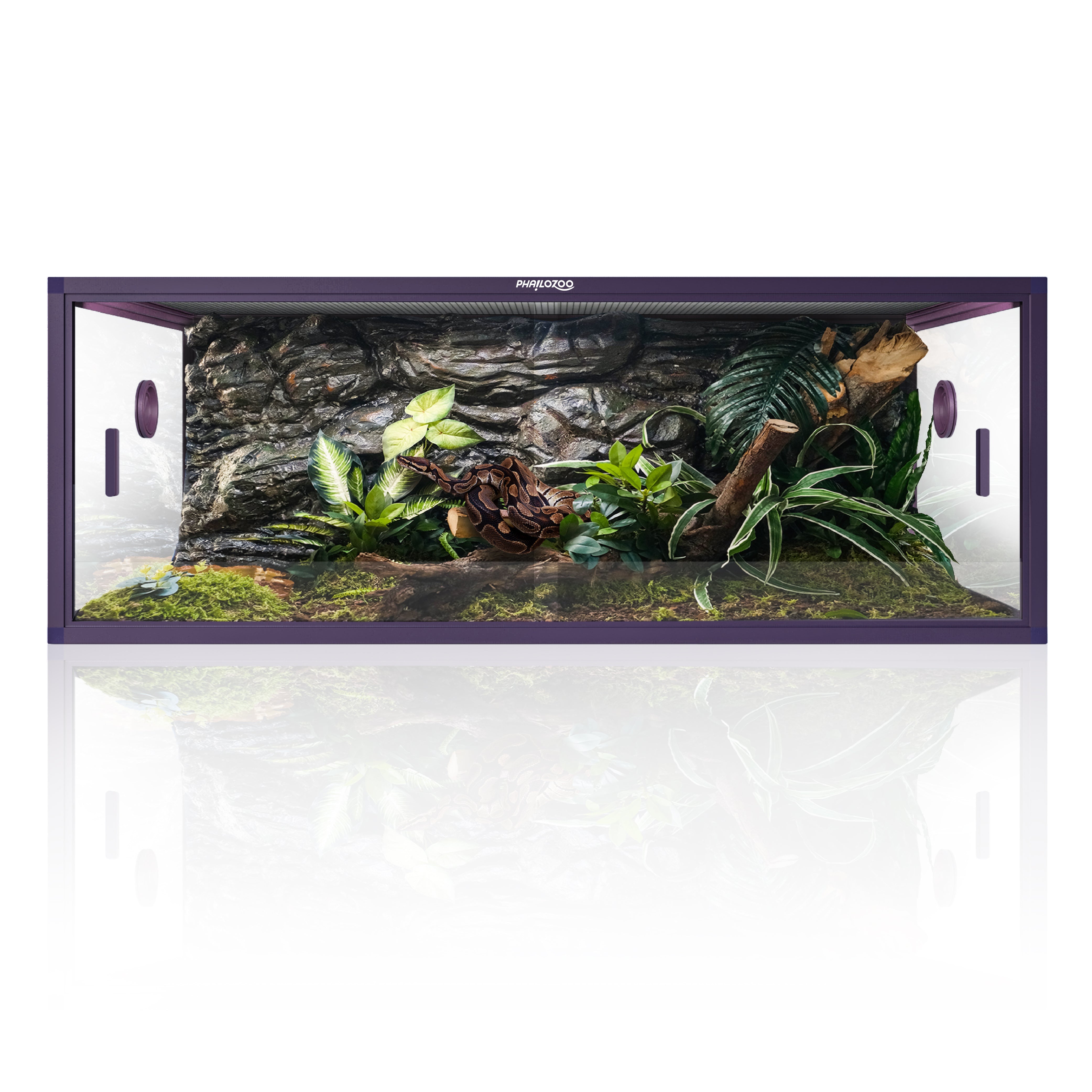 水槽 VIVIANA 85 Gallon Snake Tank 48x24x18 | Ball Python Enclosure | Phailozoo
