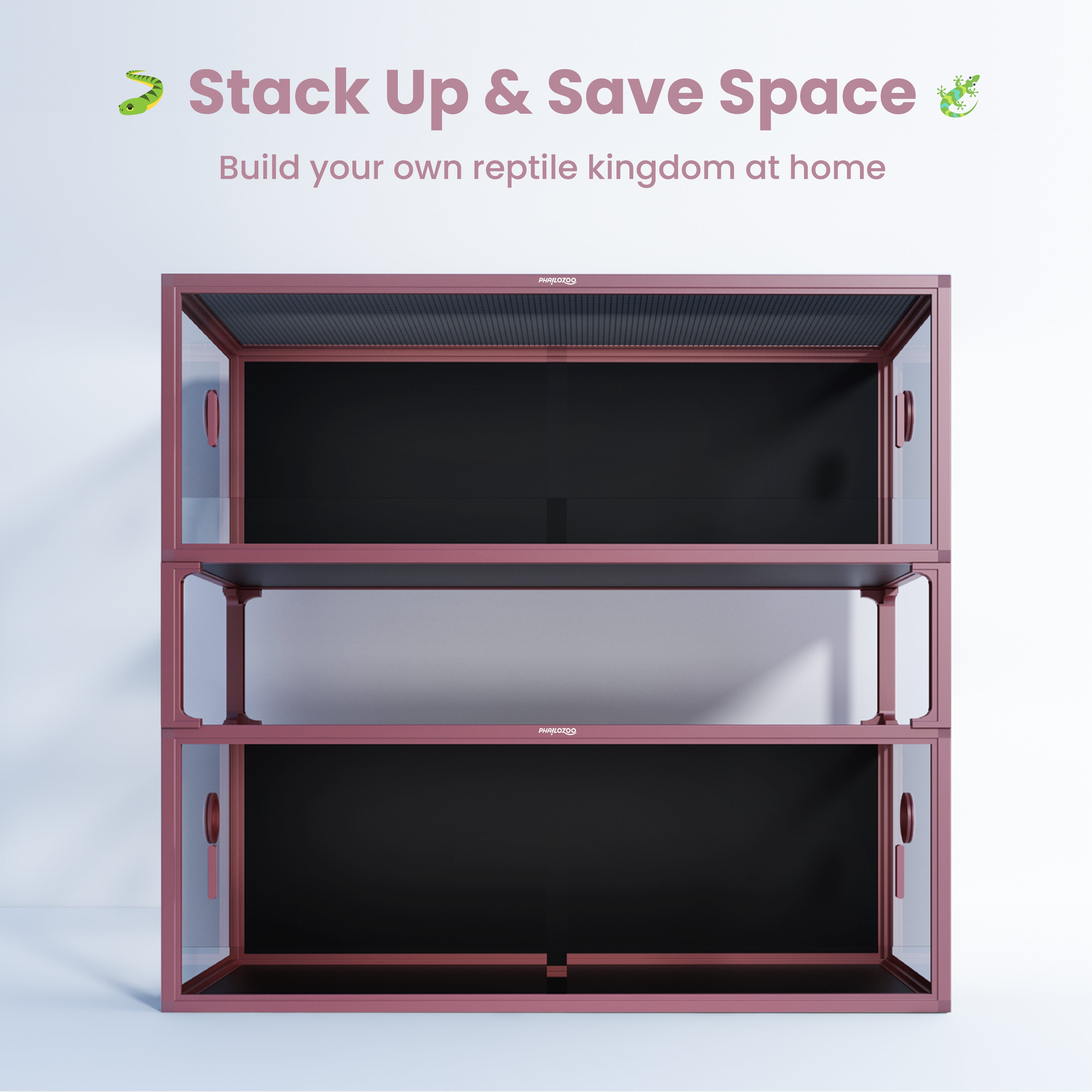 Reptile Enclosure V2 10'' Stackers/Spacers | Phailozoo